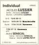 Lussier, Jacques 1678 Individual